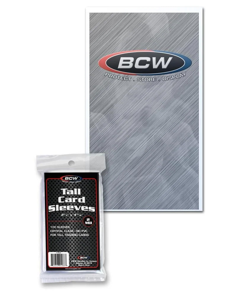 Tall Card Sleeves - BCW - 100pk