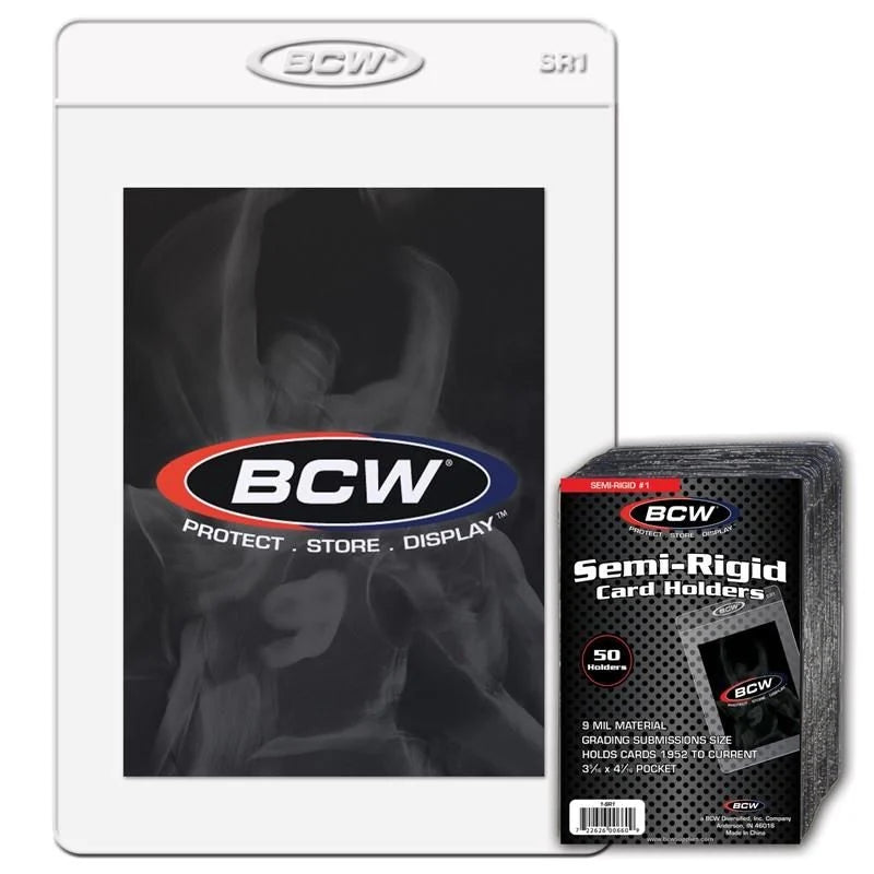 #1 Semi-Rigid Card Holder - BCW - 50pk