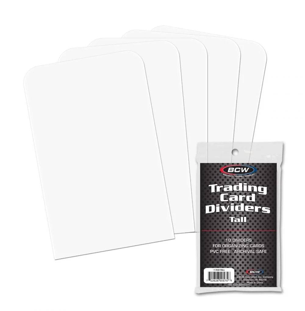 Tall card dividers - BCW - 10pk