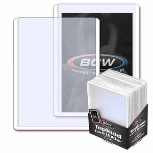 20pt. Standard Top Loader - BCW - 25pk. - White Border