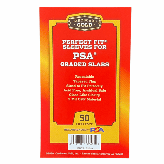 Perfect Fit Sleeves by CBG - for PSA slabs w/ NO PSA logo  50pk.